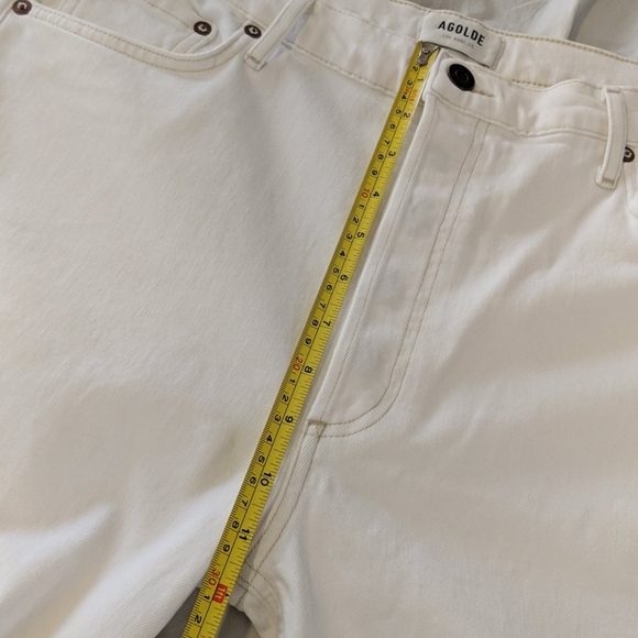 Agolde Nico High Rise Slim Fit White Jean Untitled - Picture 11 of 14